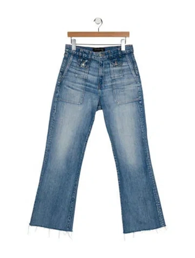 Pre-owned Veronica Beard High-rise Wide Leg Jeans In Blue