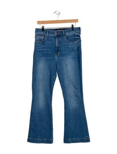 Pre-owned Veronica Beard High-rise Wide Leg Jeans In Blue
