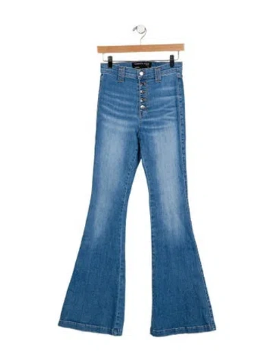 Pre-owned Veronica Beard High-rise Wide Leg Jeans In Blue