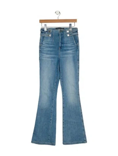 Pre-owned Veronica Beard High-rise Wide Leg Jeans In Blue