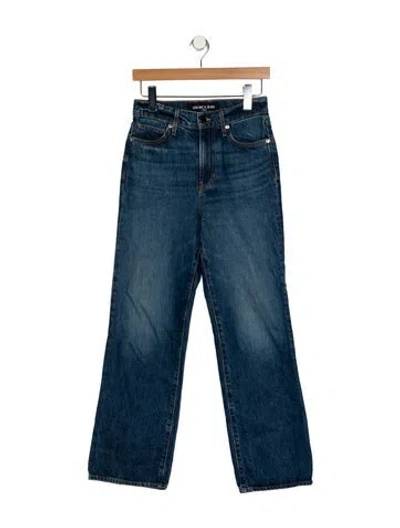Pre-owned Veronica Beard High-rise Wide Leg Jeans In Blue