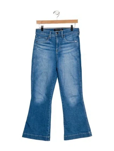 Pre-owned Veronica Beard High-rise Wide Leg Jeans In Blue