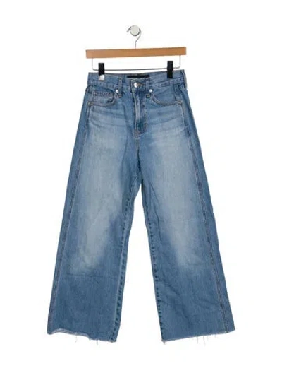 Pre-owned Veronica Beard High-rise Wide Leg Jeans In Blue