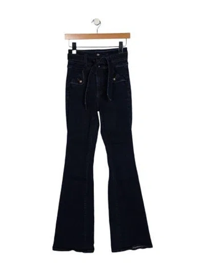 Pre-owned Veronica Beard High-rise Wide Leg Jeans In Blue