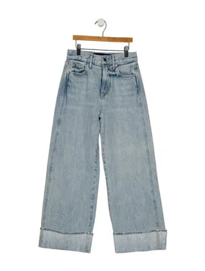 Pre-owned Veronica Beard High-rise Wide Leg Jeans In Blue