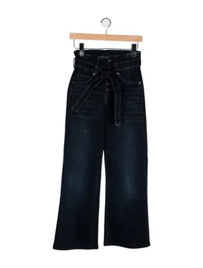 Pre-owned Veronica Beard High-rise Wide Leg Jeans In Blue