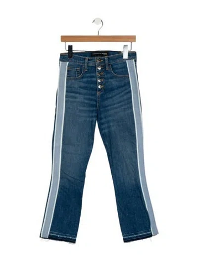 Pre-owned Veronica Beard High-rise Wide Leg Jeans In Blue