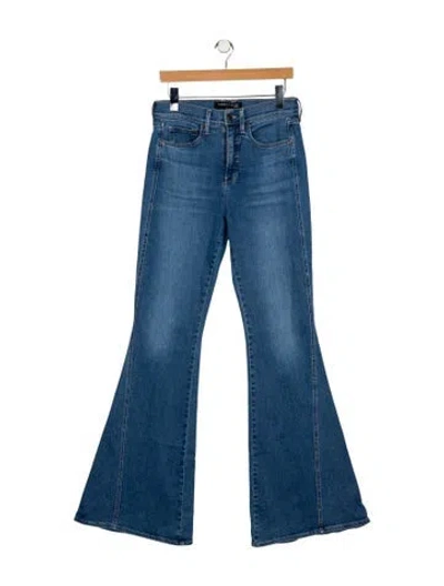 Pre-owned Veronica Beard High-rise Wide Leg Jeans In Blue