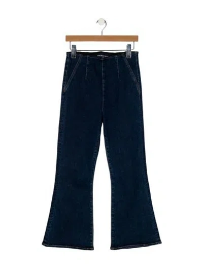 Pre-owned Veronica Beard High-rise Wide Leg Jeans In Blue