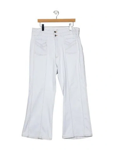 Pre-owned Veronica Beard High-rise Wide Leg Jeans In Blue