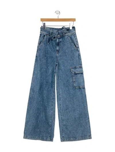 Pre-owned Veronica Beard High-rise Wide Leg Jeans In Blue
