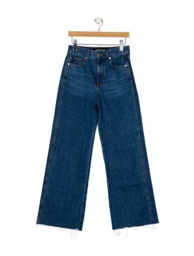 Pre-owned Veronica Beard High-rise Wide Leg Jeans In Blue