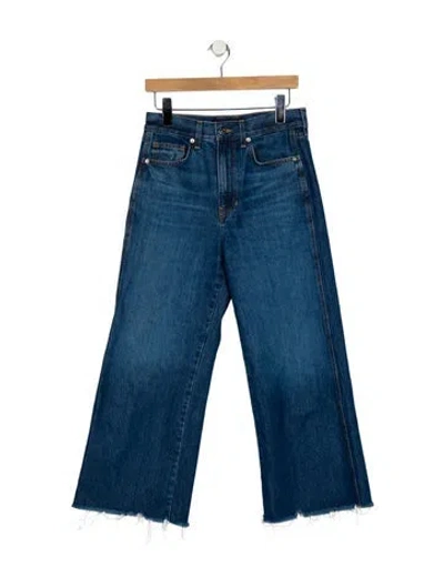 Pre-owned Veronica Beard High-rise Wide Leg Jeans In Blue