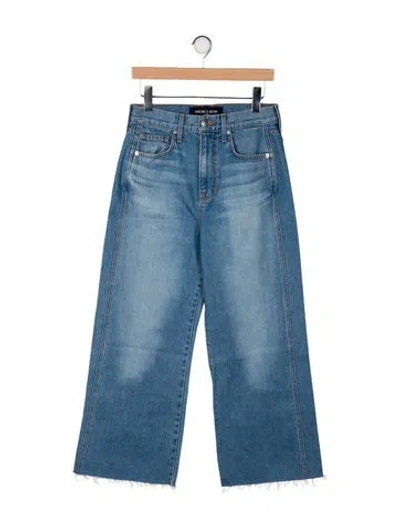 Pre-owned Veronica Beard High-rise Wide Leg Jeans In Blue
