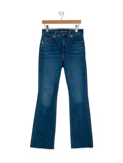 Pre-owned Veronica Beard High-rise Wide Leg Jeans In Blue