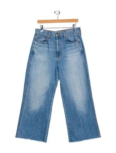 Pre-owned Veronica Beard High-rise Wide Leg Jeans In Blue