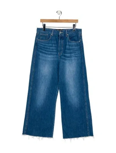 Pre-owned Veronica Beard High-rise Wide Leg Jeans In Blue