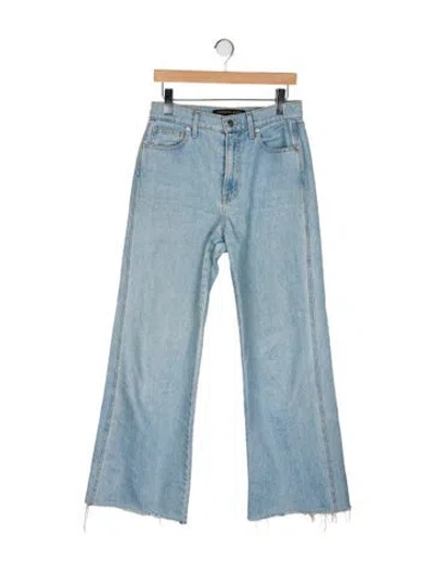 Pre-owned Veronica Beard High-rise Wide Leg Jeans In Blue