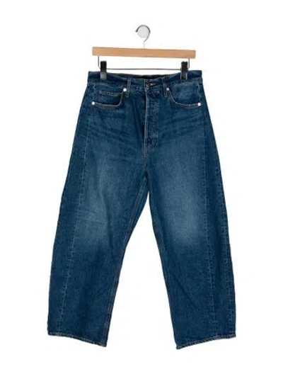 Pre-owned Veronica Beard High-rise Wide Leg Jeans In Blue