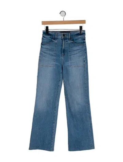 Pre-owned Veronica Beard High-rise Wide Leg Jeans In Blue