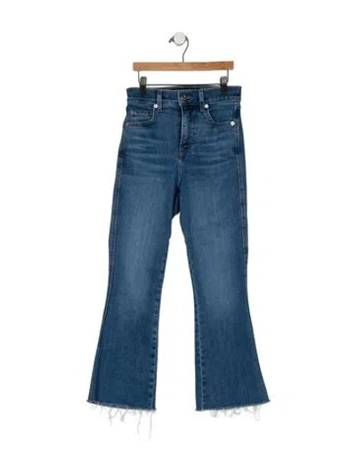 Pre-owned Veronica Beard High-rise Wide Leg Jeans In Blue