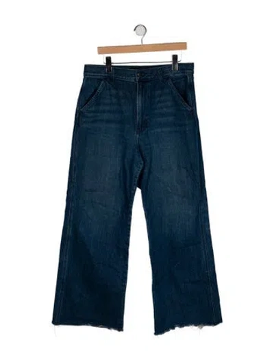 Pre-owned Veronica Beard High-rise Wide Leg Jeans In Blue