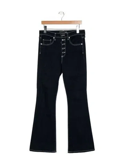 Pre-owned Veronica Beard High-rise Wide Leg Jeans In Blue