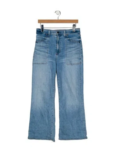 Pre-owned Veronica Beard High-rise Wide Leg Jeans In Blue
