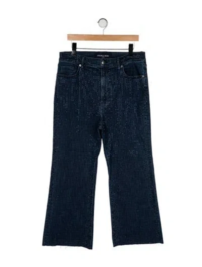 Pre-owned Veronica Beard High-rise Wide Leg Jeans In Blue