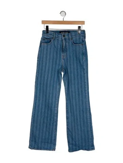 Pre-owned Veronica Beard High-rise Wide Leg Jeans In Blue