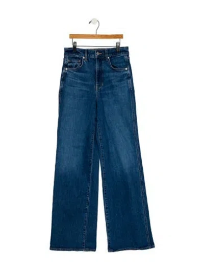 Pre-owned Veronica Beard High-rise Wide Leg Jeans In Blue