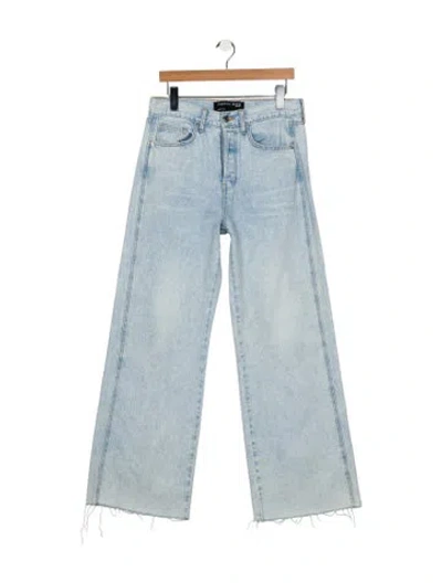 Pre-owned Veronica Beard High-rise Wide Leg Jeans In Blue