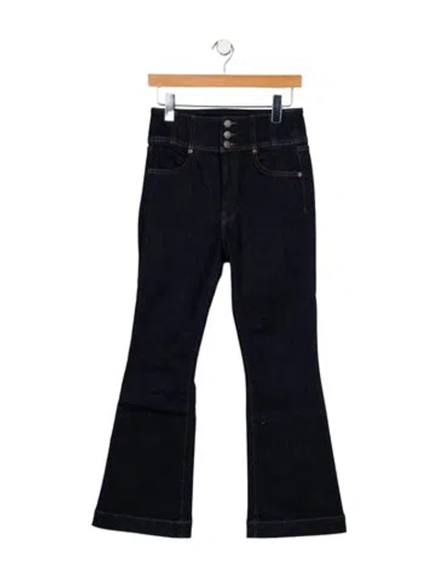 Pre-owned Veronica Beard High-rise Wide Leg Jeans In Blue