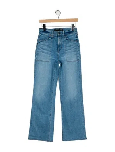 Pre-owned Veronica Beard High-rise Wide Leg Jeans In Blue