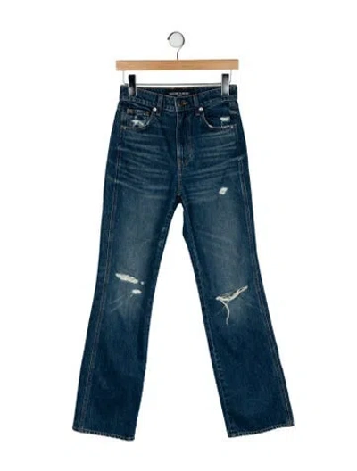 Pre-owned Veronica Beard High-rise Wide Leg Jeans In Blue