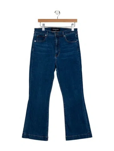 Pre-owned Veronica Beard High-rise Wide Leg Jeans In Blue