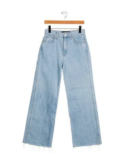 Pre-owned Veronica Beard High-rise Wide Leg Jeans In Blue