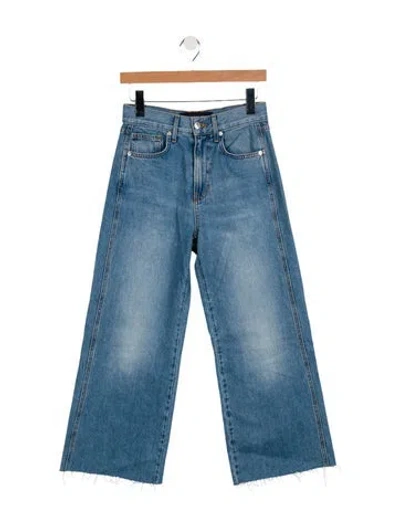 Pre-owned Veronica Beard High-rise Wide Leg Jeans In Blue