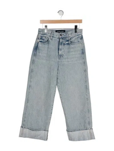Pre-owned Veronica Beard High-rise Wide Leg Jeans In Blue