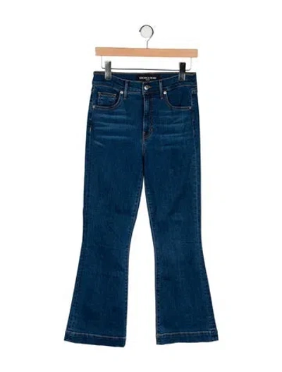 Pre-owned Veronica Beard High-rise Wide Leg Jeans In Blue