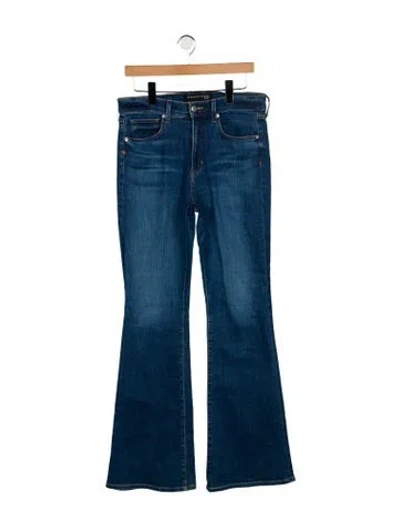 Pre-owned Veronica Beard High-rise Wide Leg Jeans In Blue