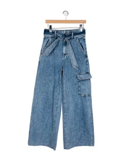 Pre-owned Veronica Beard High-rise Wide Leg Jeans In Blue