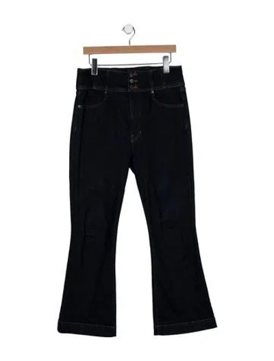 Pre-owned Veronica Beard High-rise Wide Leg Jeans In Blue