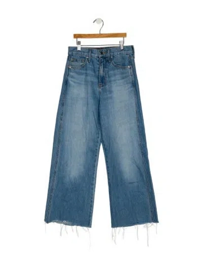 Pre-owned Veronica Beard High-rise Wide Leg Jeans In Blue