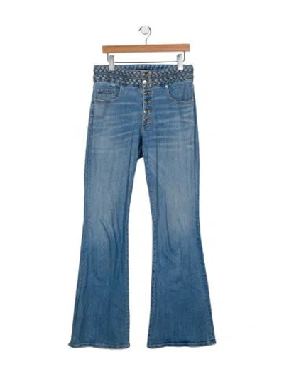 Pre-owned Veronica Beard High-rise Wide Leg Jeans In Blue