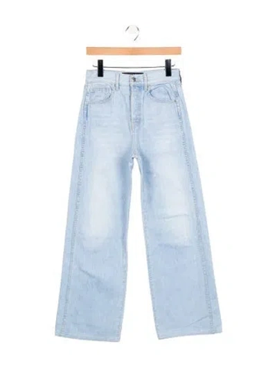 Pre-owned Veronica Beard High-rise Wide Leg Jeans In Blue