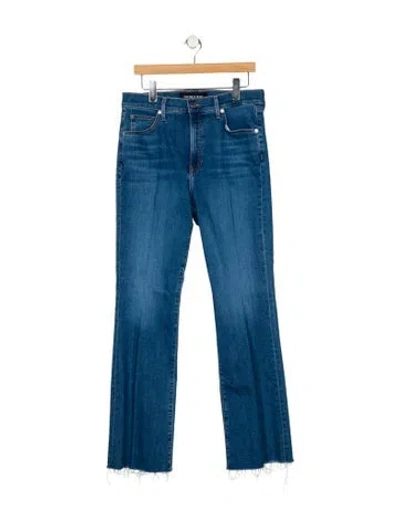Pre-owned Veronica Beard High-rise Wide Leg Jeans In Blue