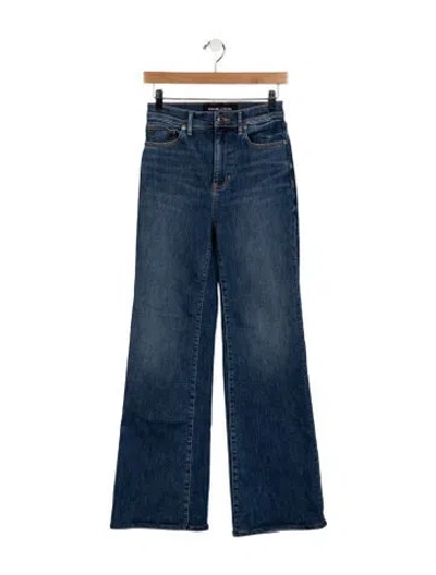 Pre-owned Veronica Beard High-rise Wide Leg Jeans In Blue