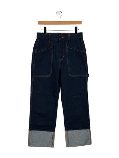 Pre-owned Veronica Beard High-rise Wide Leg Jeans In Blue