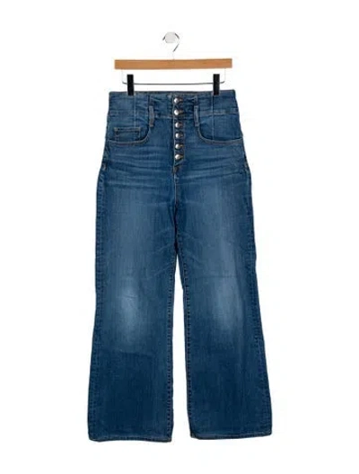 Pre-owned Veronica Beard High-rise Wide Leg Jeans In Blue